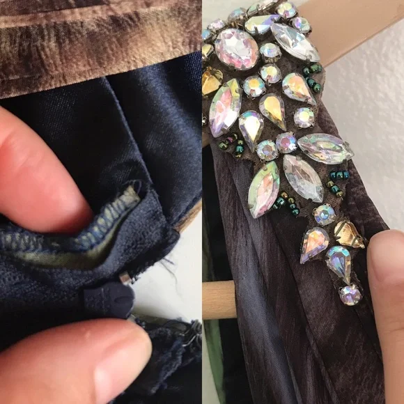 Fabulous Mac Dugal Animal Print Prom Dress! NWOT! - Picture 7 of 12